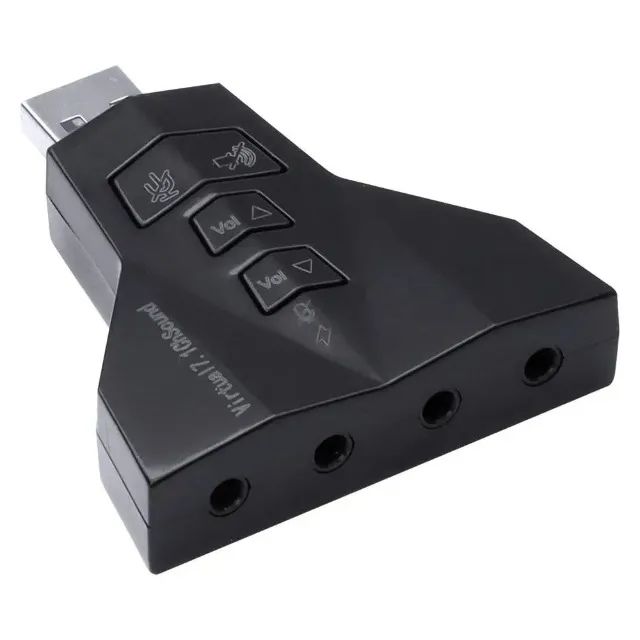 Adaptador placa de som usb 4 portas p2 - compativel com ps3 - a4pusbm - Vinik Loja Coimbra - Foto 2