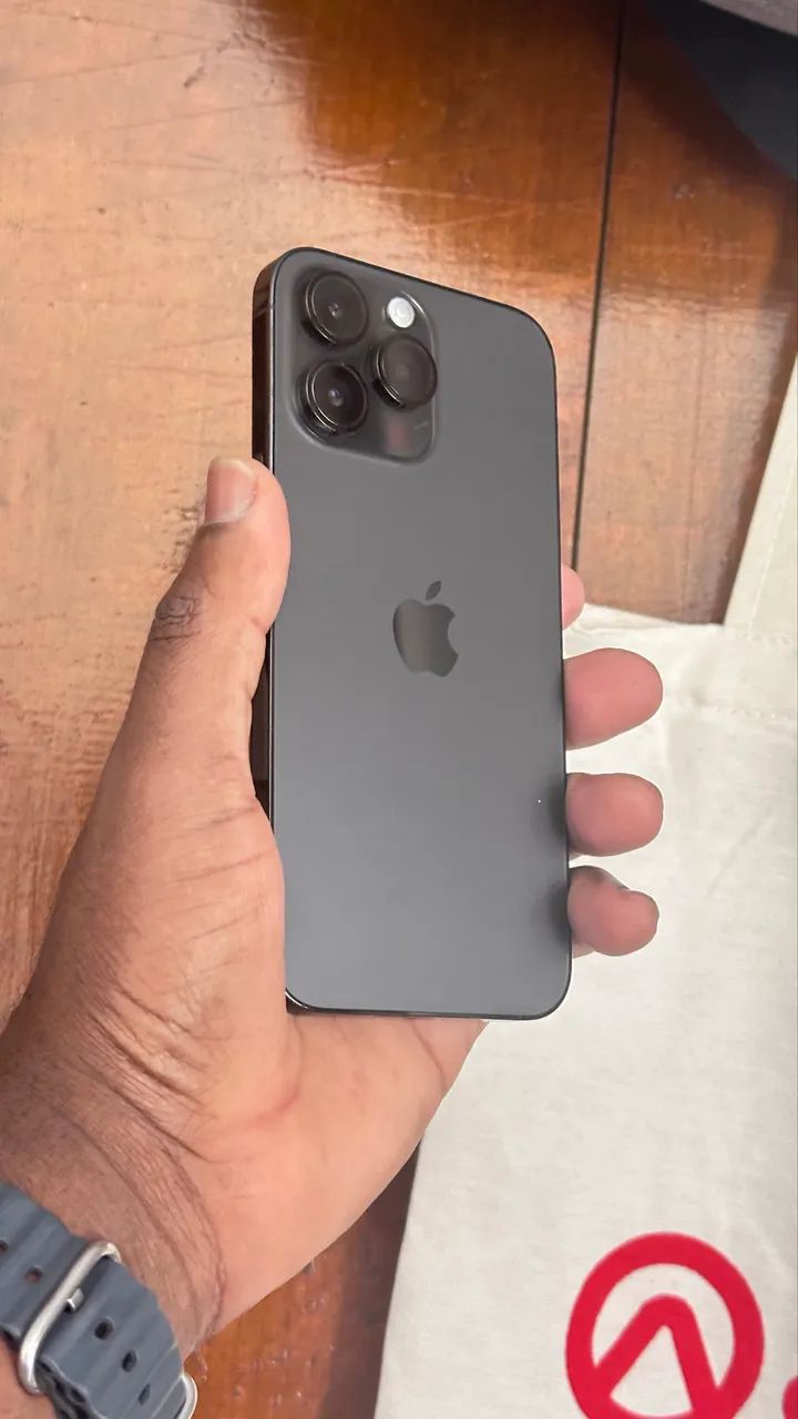 IPHONE 14 PRO MAX 256GB PRETO-ESPACIAL-BATERIA 100% - Celulares e