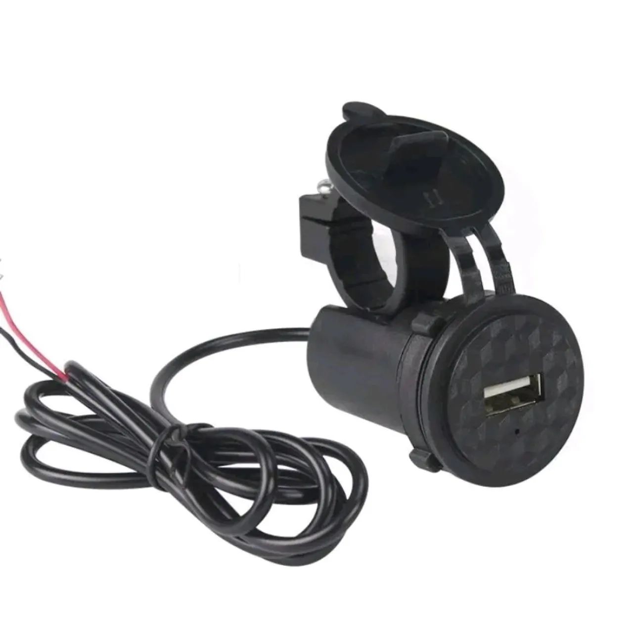 Carregador Celular USB para Moto Tomada Impermeável - Foto 5