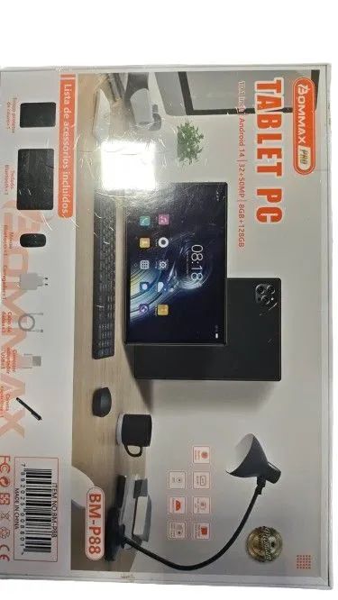 Tablet BOMMAX BM-P88 Pc 10.0 128 gb armazenamento 8gb RAM teclado mouse capa Android 14  - Foto 3