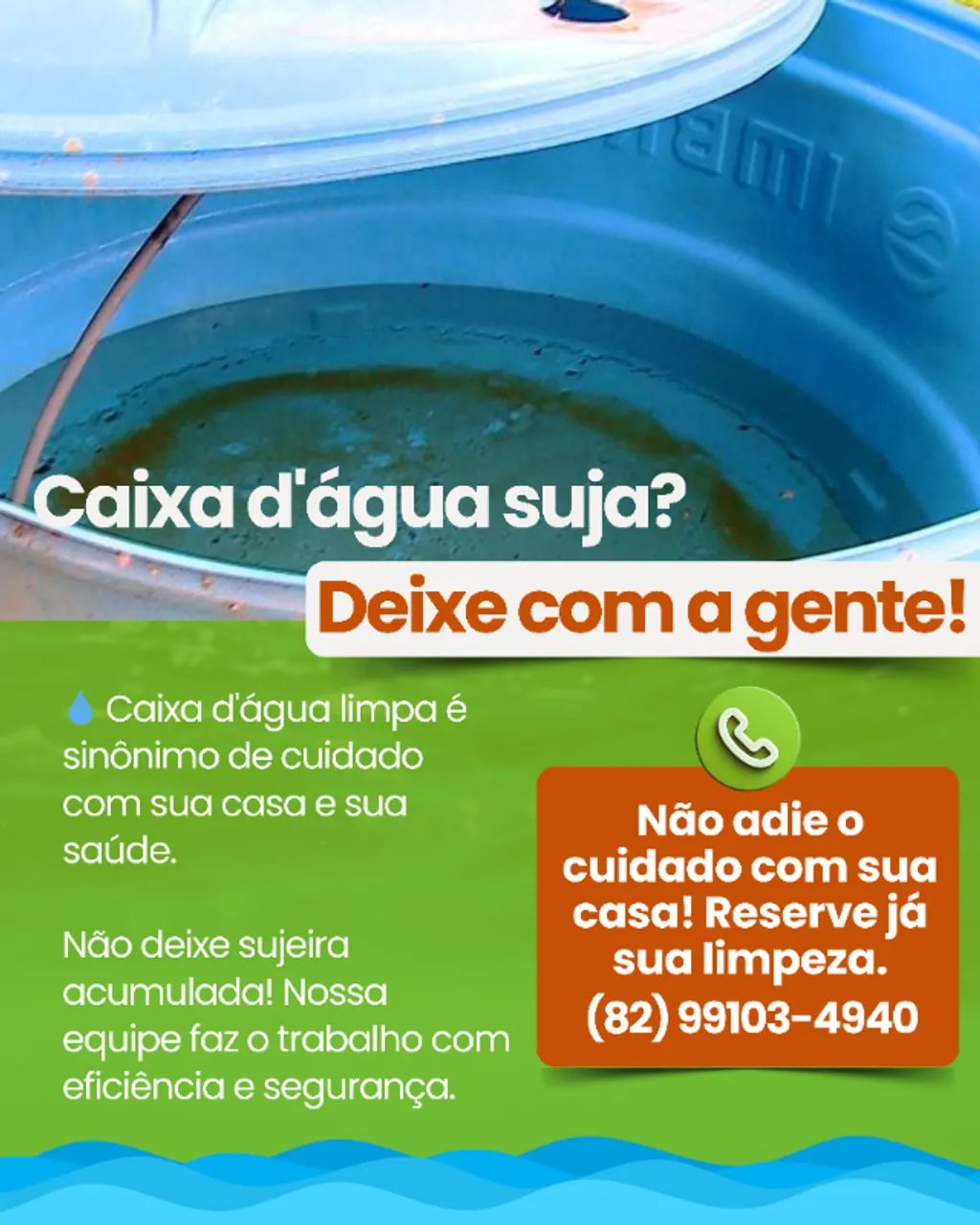 Limpeza de caixa d'água