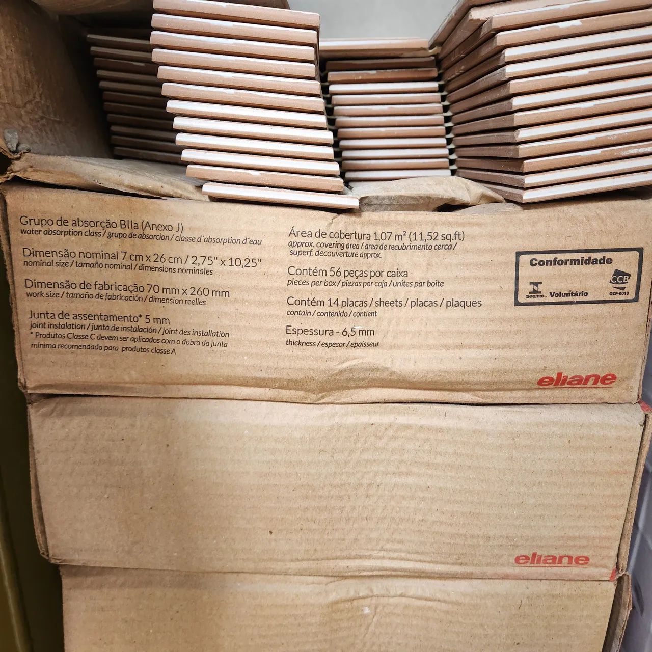 Vendo 6m² de  Revestimento Elaine CHELSEA COTTO  rústico Tijolinho - Foto 2