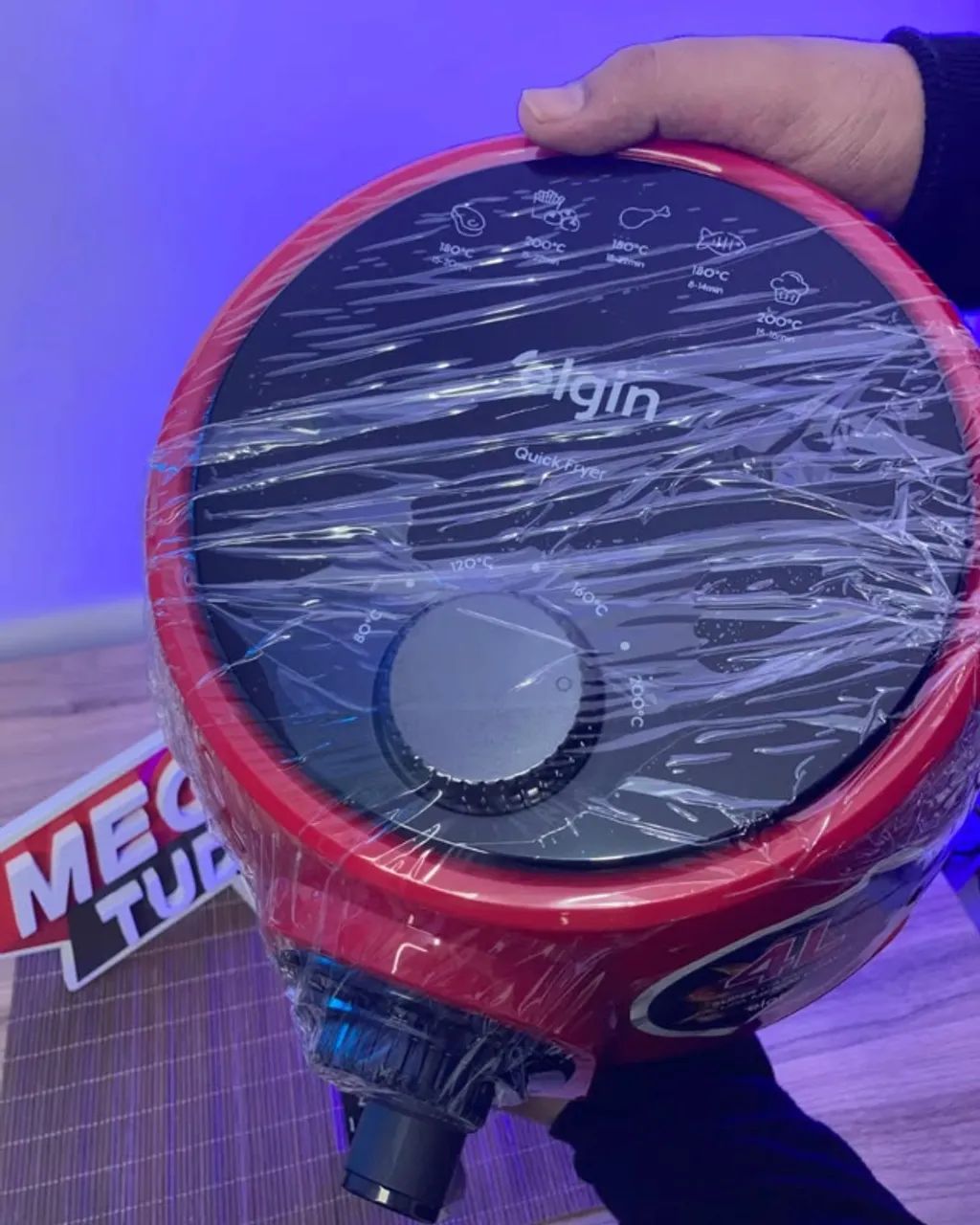 FRITADEIRA AIR FRYER Elgin Quick Fryer  4L VERMELHA 220V- Loja Mega Tudo - Foto 2