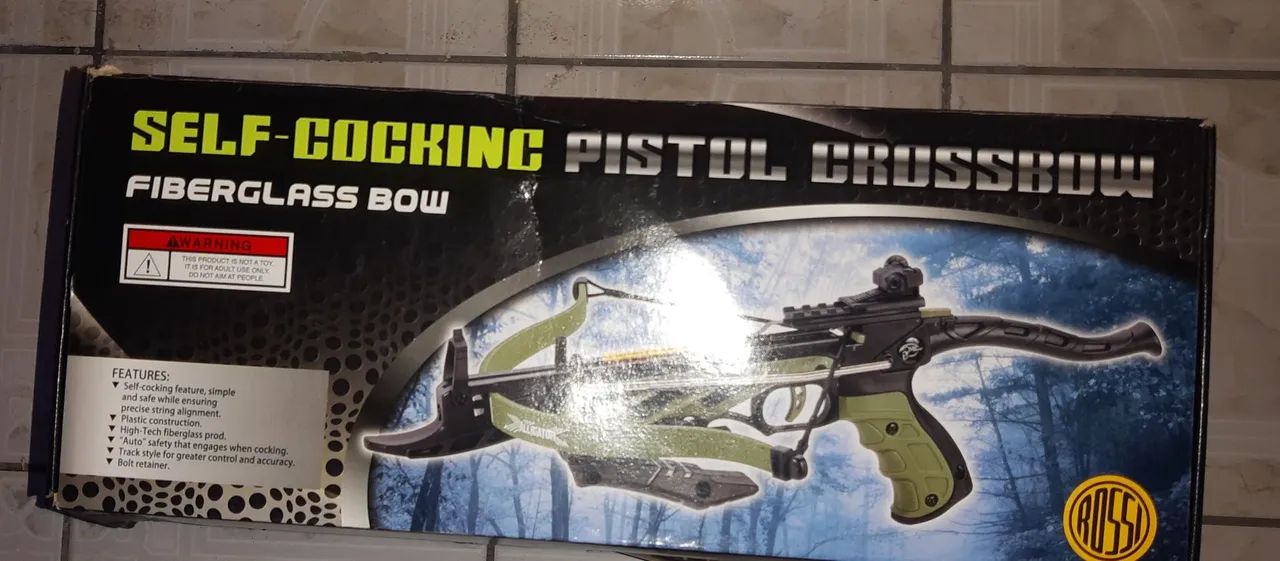 Crossbow Pistola (Besta ou Balestra) - com 12 dardos extras 