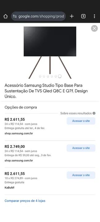Tripé de Sustentação Para Televisor - Foto 2