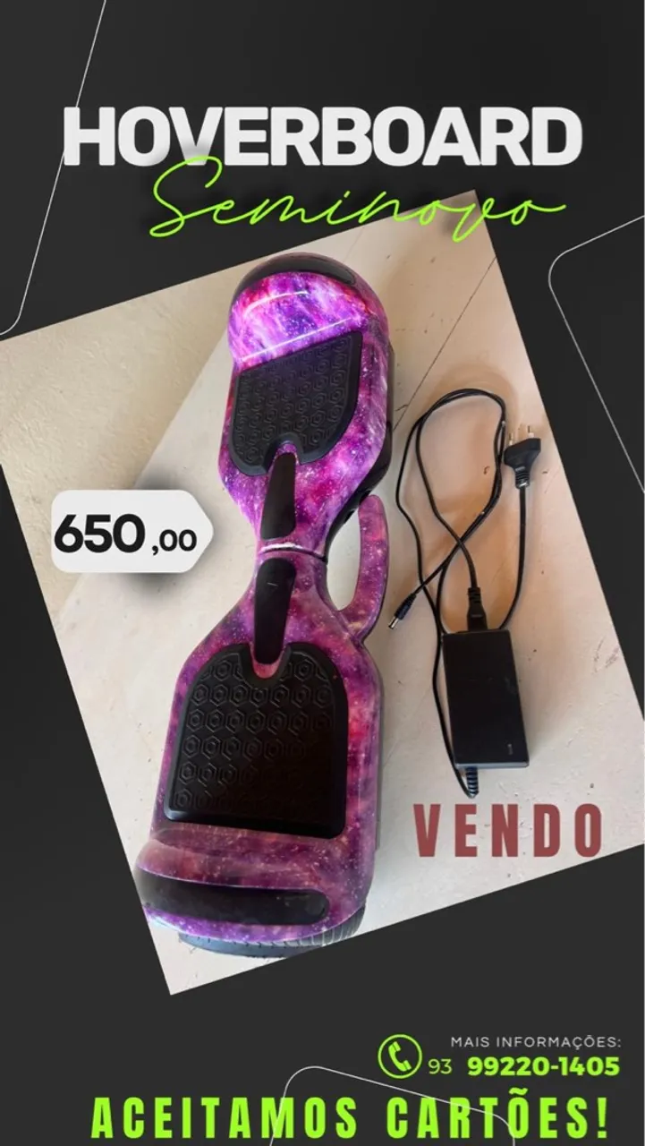 Hoverboard Seminovo - Estilo Galáxia