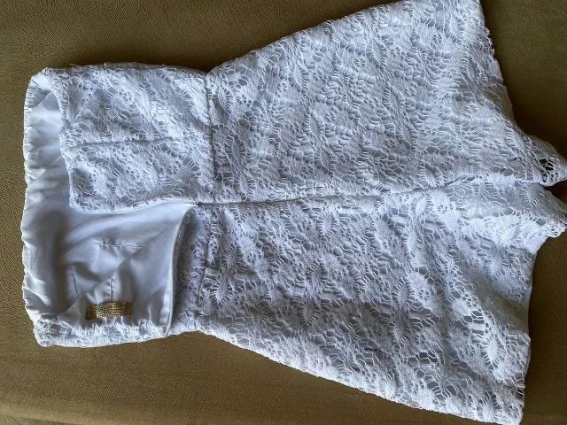 macacão branco renda - Foto 5