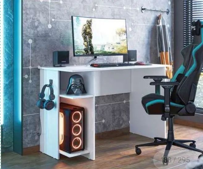 Mesa gamer branca 