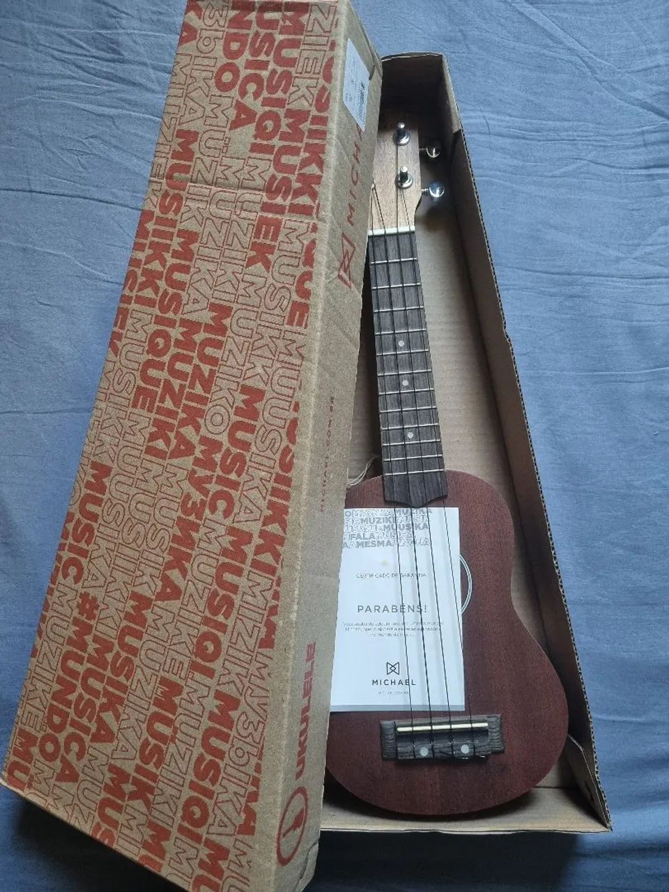 Ukulele Michael MK 21 MH - Ótimo estado - Foto 5