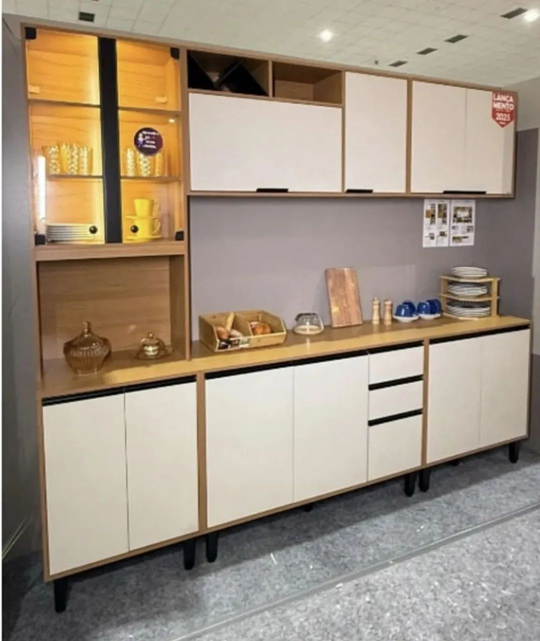 Cozinha luxo completa com balcão 
