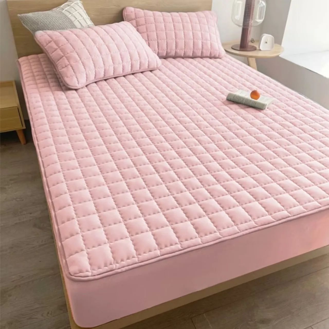 Capa em tecido matelasse impermeável para colchões com elástico  - Foto 5