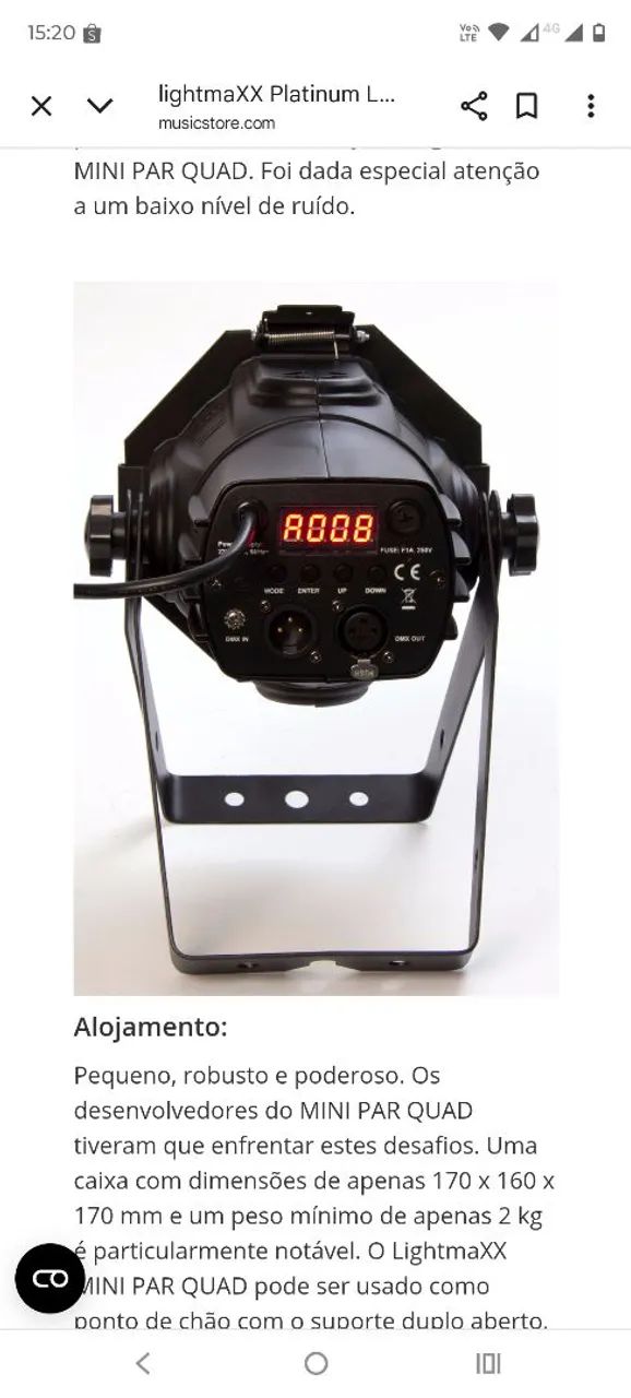 LED MINI PAR Lighrmaxx Platinum