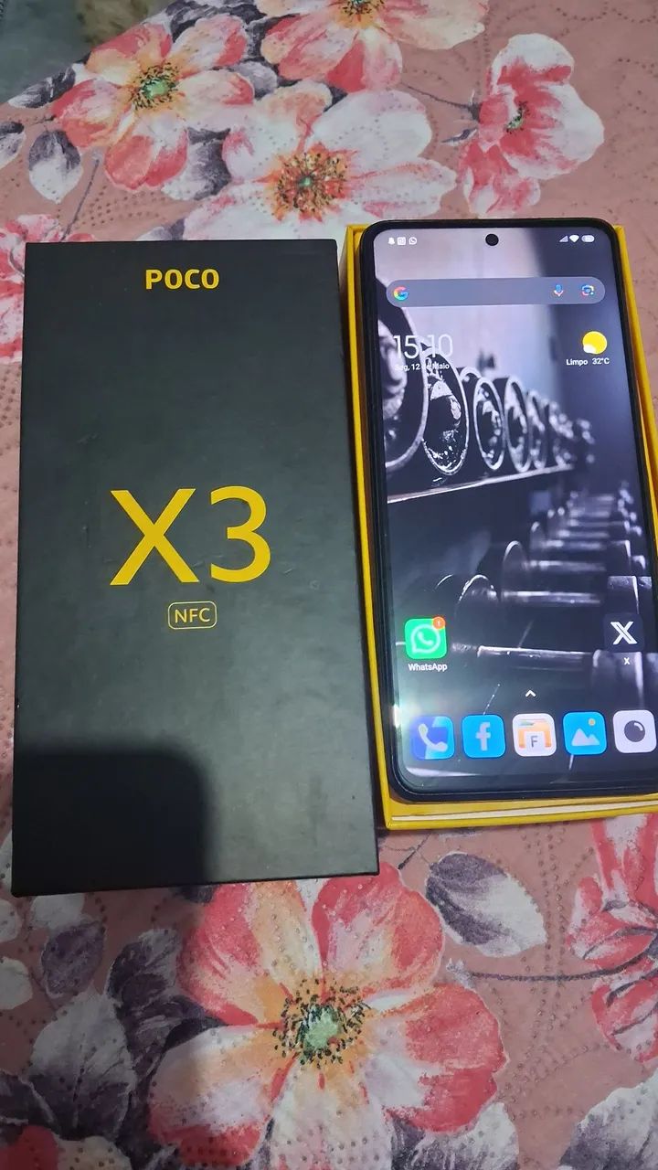 Poco X3 NFC 128GB - Câmera 64MP, Tela 120Hz, Com caixa!
