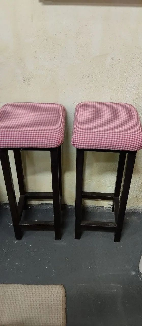 Par de Banquetas de ferro estofadas - Foto 2