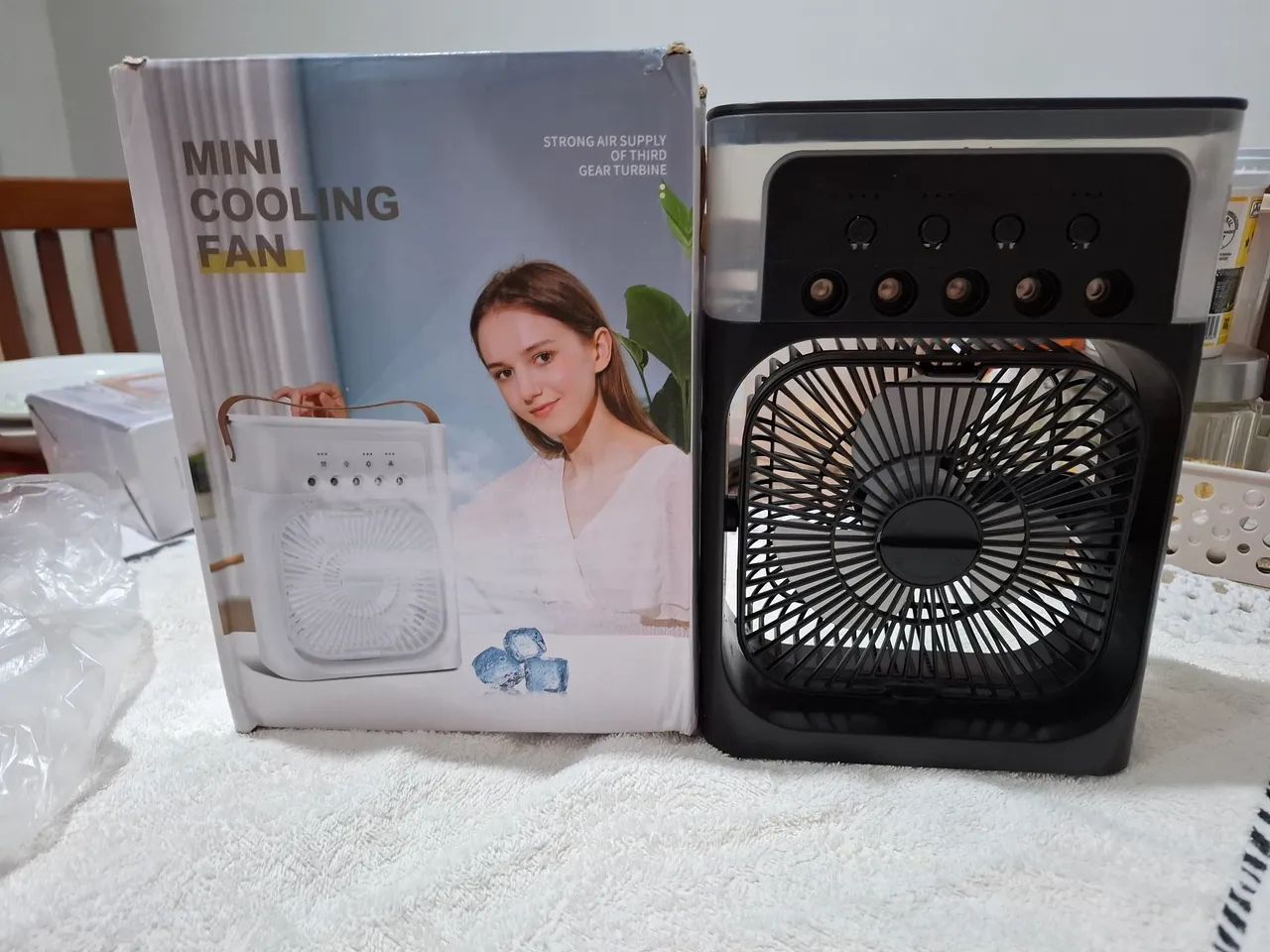 Ventilador e umidificador portátil usb Novo lacrado 