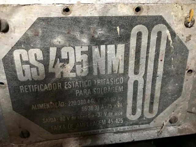 MÁQUINA DE SOLDA RETIFICADORA EUTETIC GS425NM - Foto 3