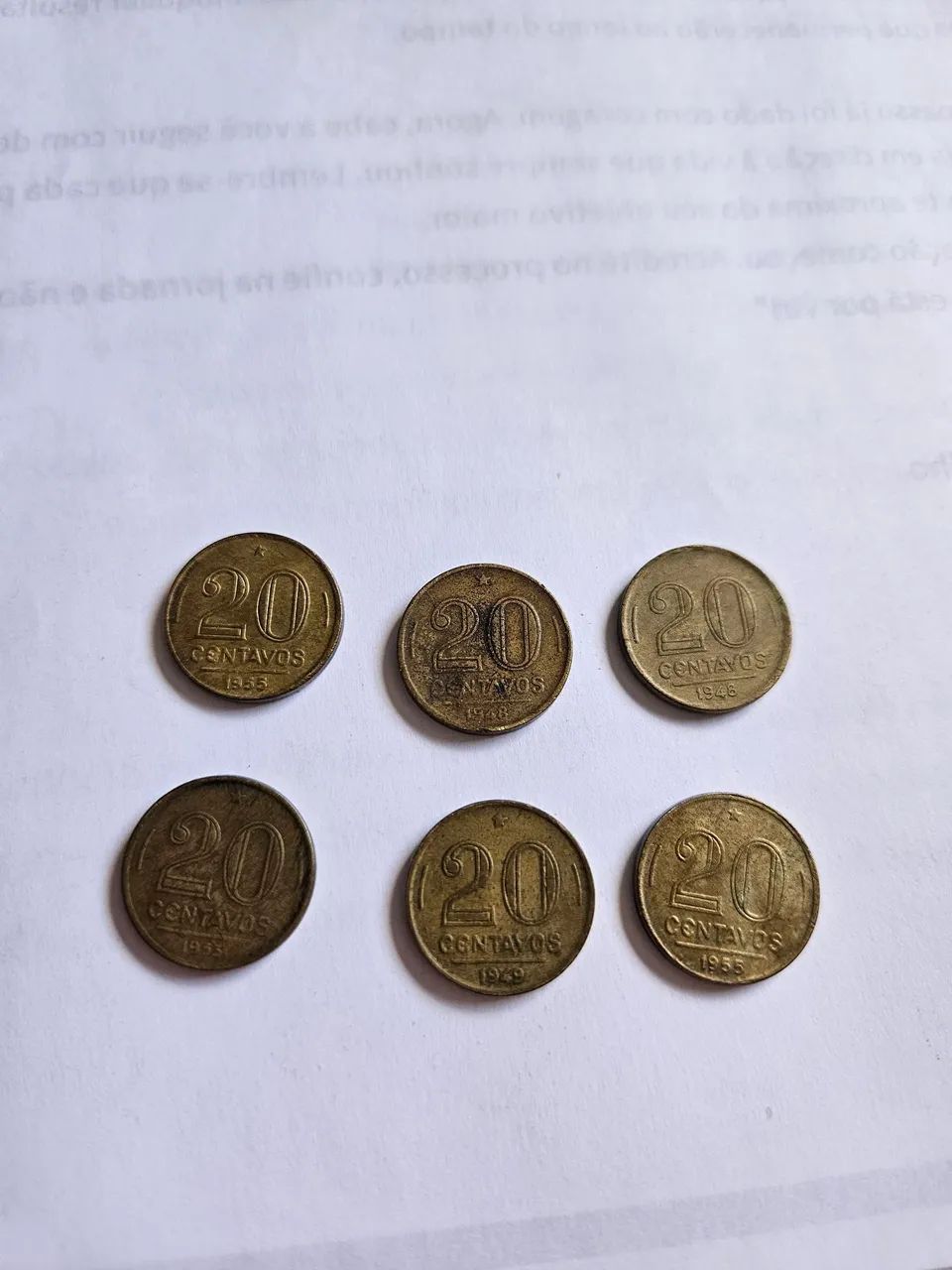 6 moedas antigas Rui Barbosa  - Foto 2