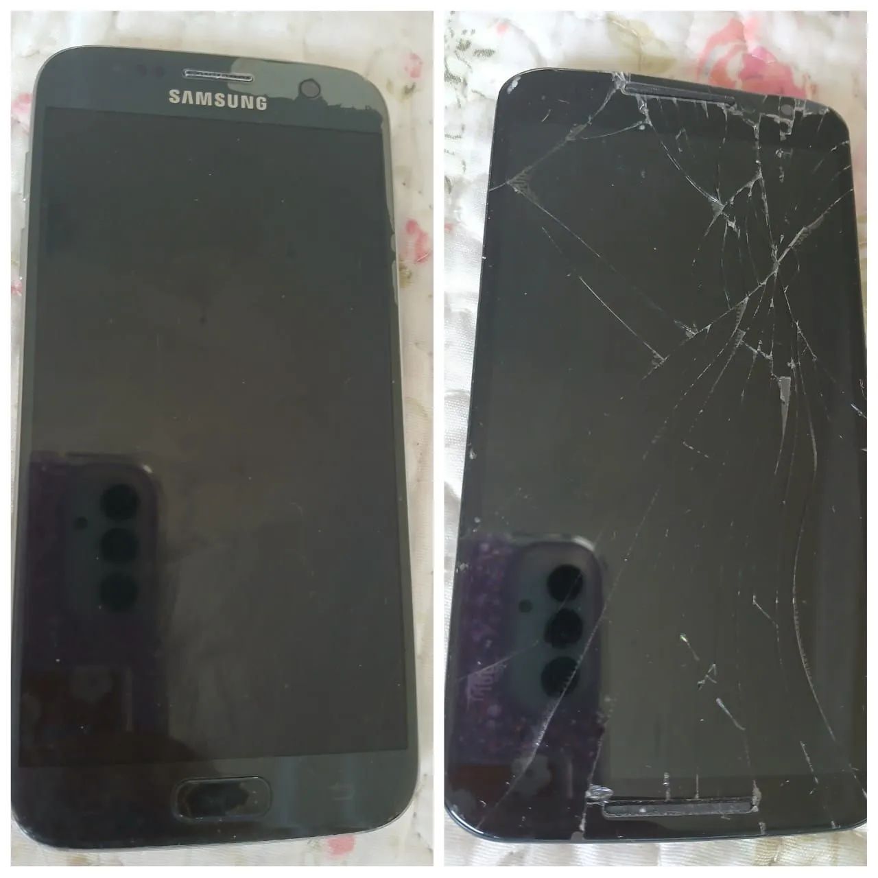 Vendo celular Samsung e Motorola MotoX para peças.