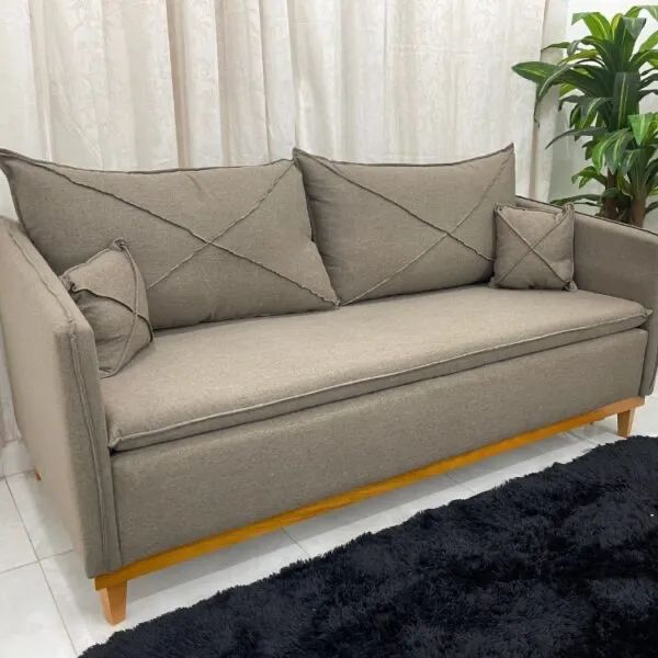 Sofá Living 1.80m Franca Molas Espirais l543 - Foto 3