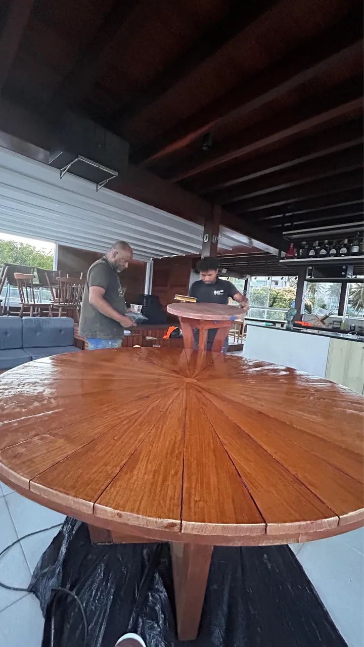 Deixe sua mesa de madeira antiga com brilho e eternizada  - Foto 5