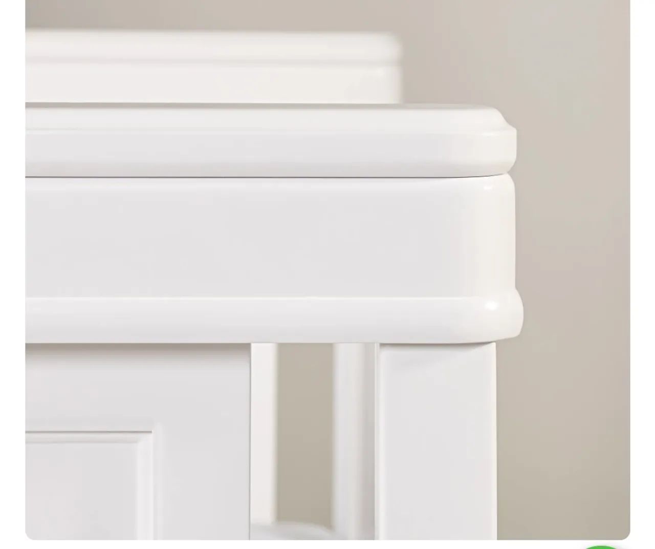 Berço Cama Infantil Branca com Detalhes - Foto 5