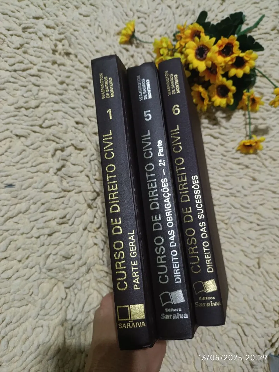 Kit 3 livros - Curso de Direito Civil - Washington de Barros Monteiro - 3 Volumes