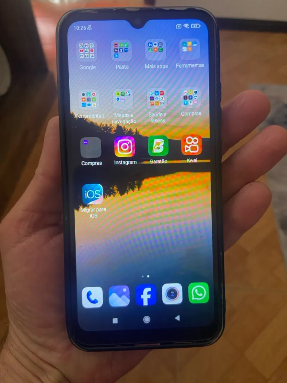 Celular Redmi 10A Sport black 128GB impecável e com todos os acessórios R$ 450.00