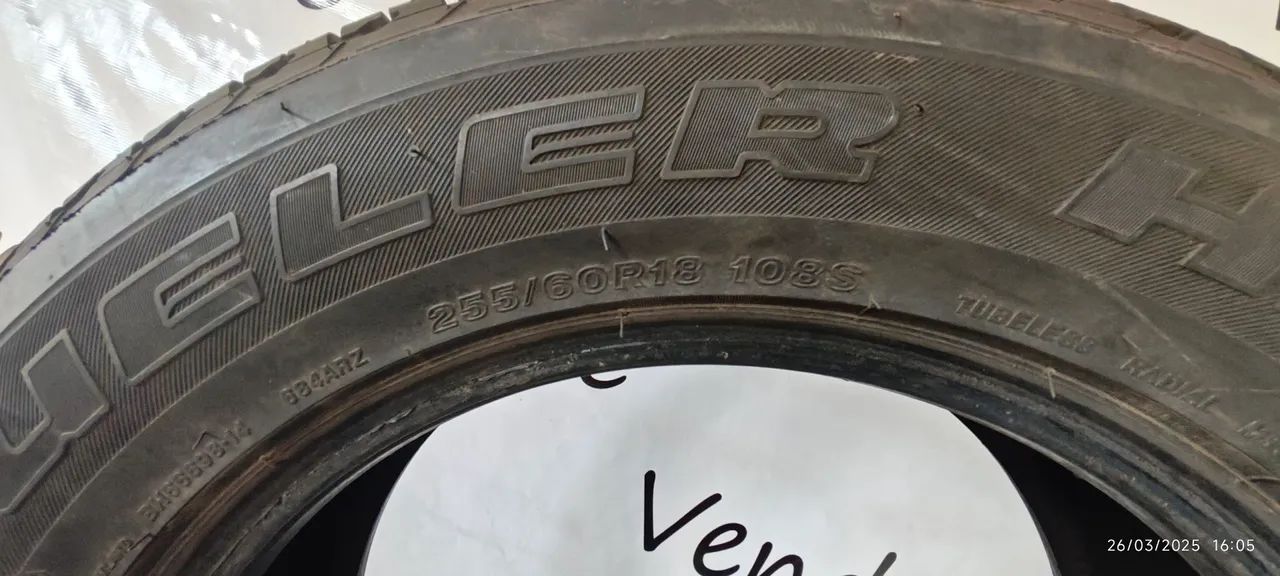 Pneus 255/60/18 Bridgestone Dueler (Cartão em 18x)  - Foto 5