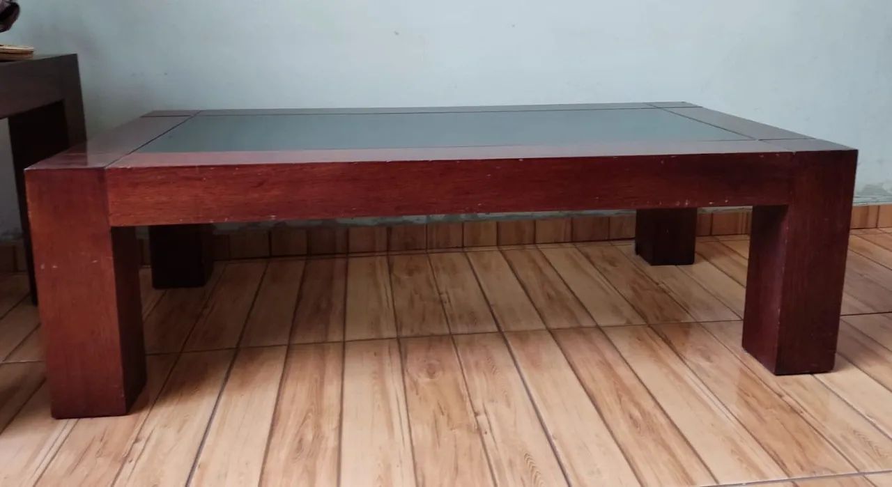 Mesa de Centro e Canto em Madeira Maciça - Foto 2