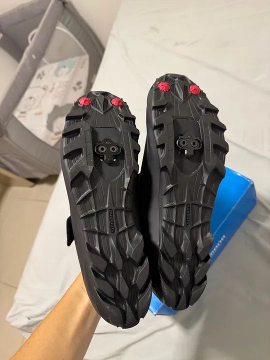 Vendo sapatilha e clip Shimano - Foto 3