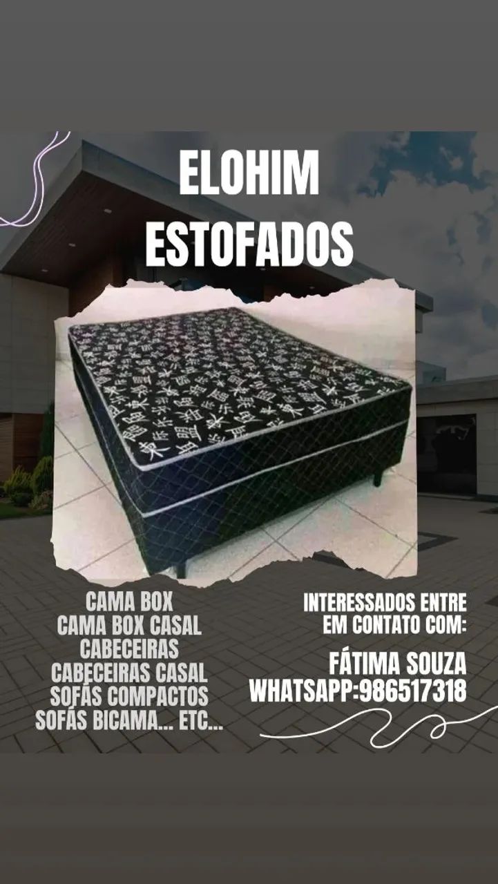 Cama Box,pagamento na hora da entrega 