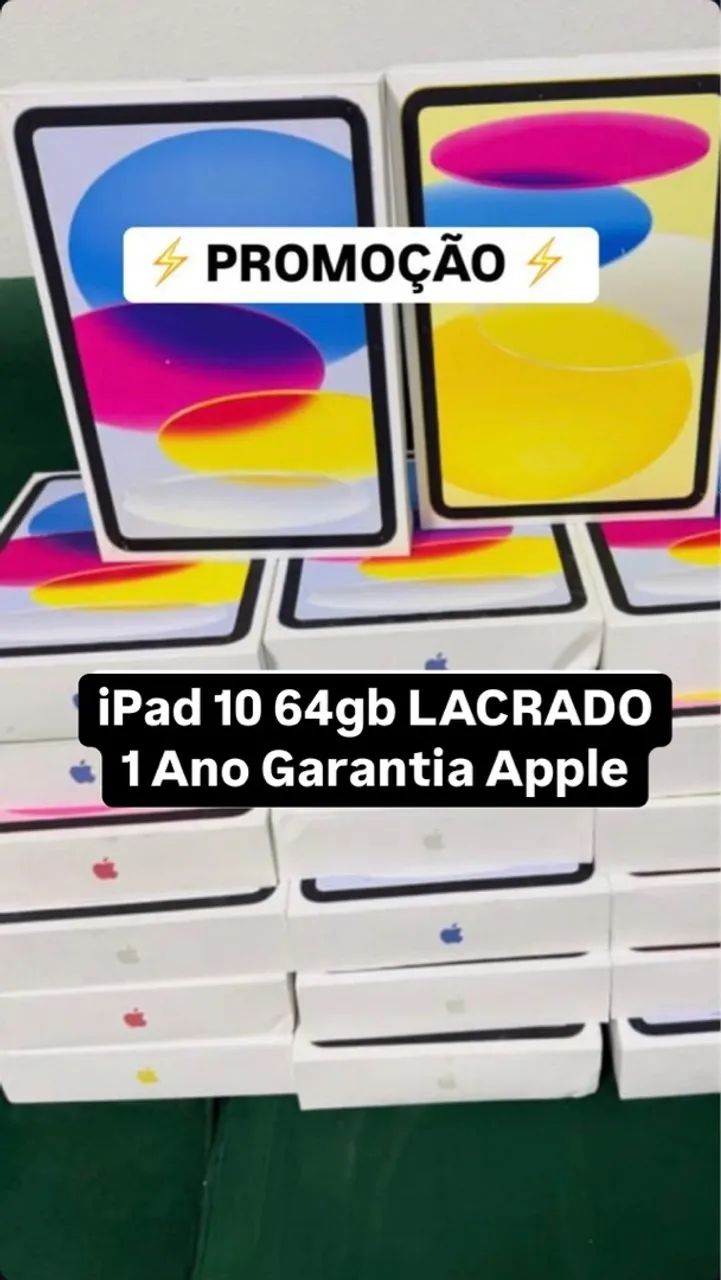 iPad 10 LACRADO 1 Ano Garantia Apple - Entrego e Envio