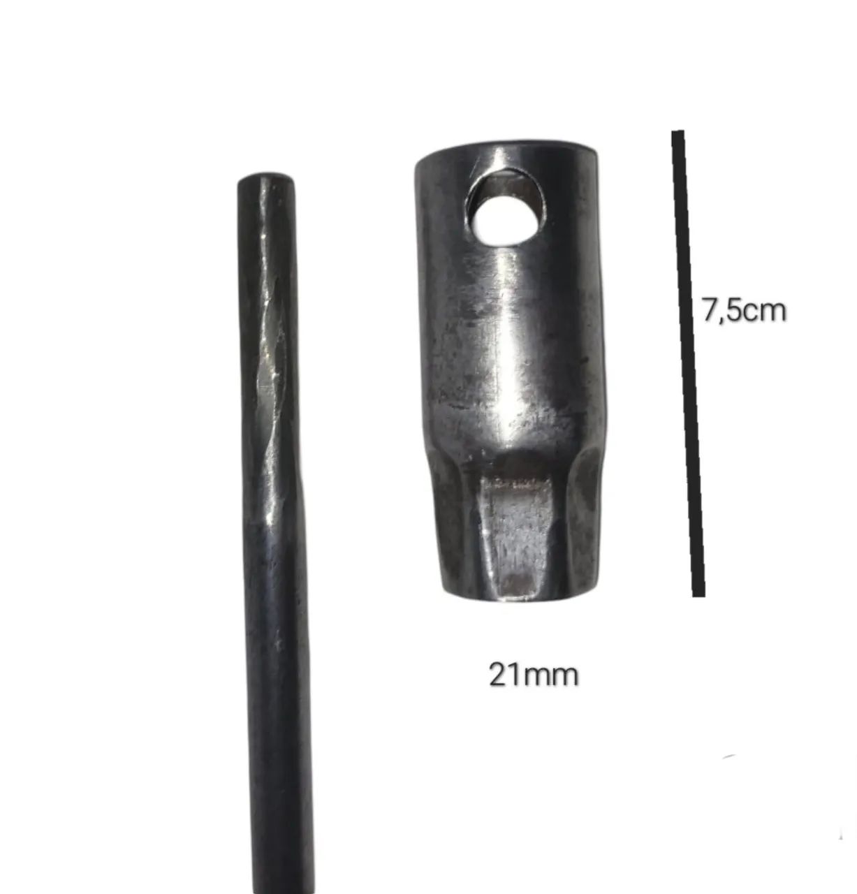 Ferramenta para carro chave de vela 21mm e Alavanca  - Foto 2