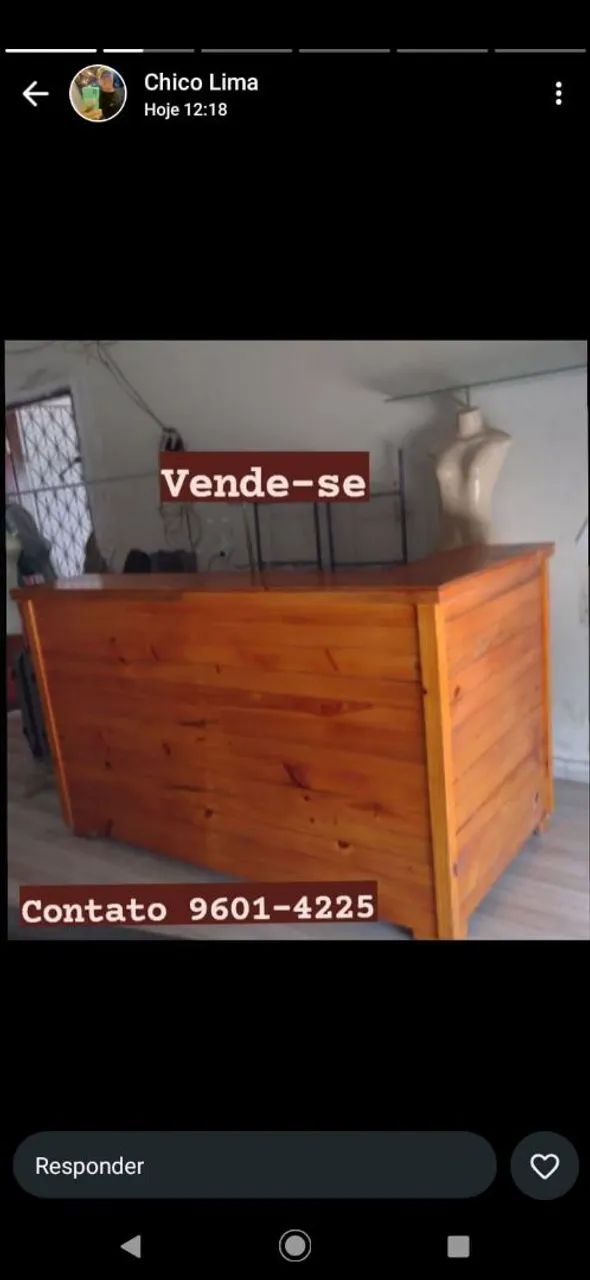 Balcão para comércio 