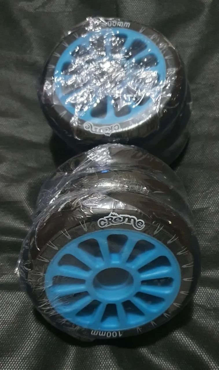 6 Rodas Novas 100mm para Patins Inline - Foto 3