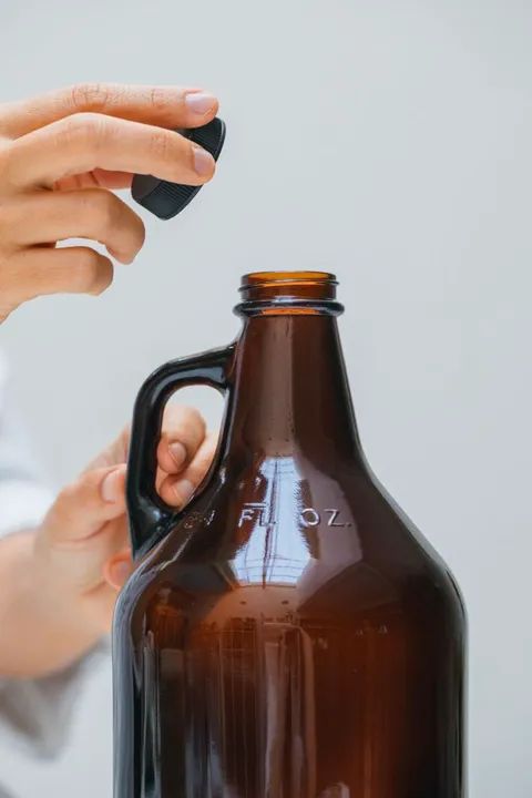 Garrafa de vidro para cerveja Growler