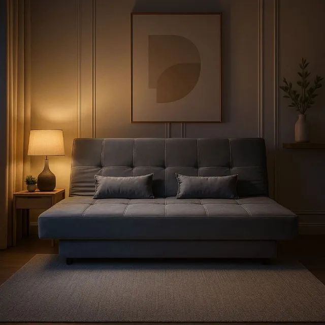 Sofá Cama Max Grafite (FRETE GRÁTIS)