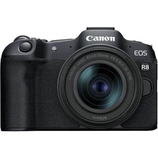 Câmera Digital Canon EOS R8 24.2MP 3.0" Lente RF 24-50MM IS STM - Nova