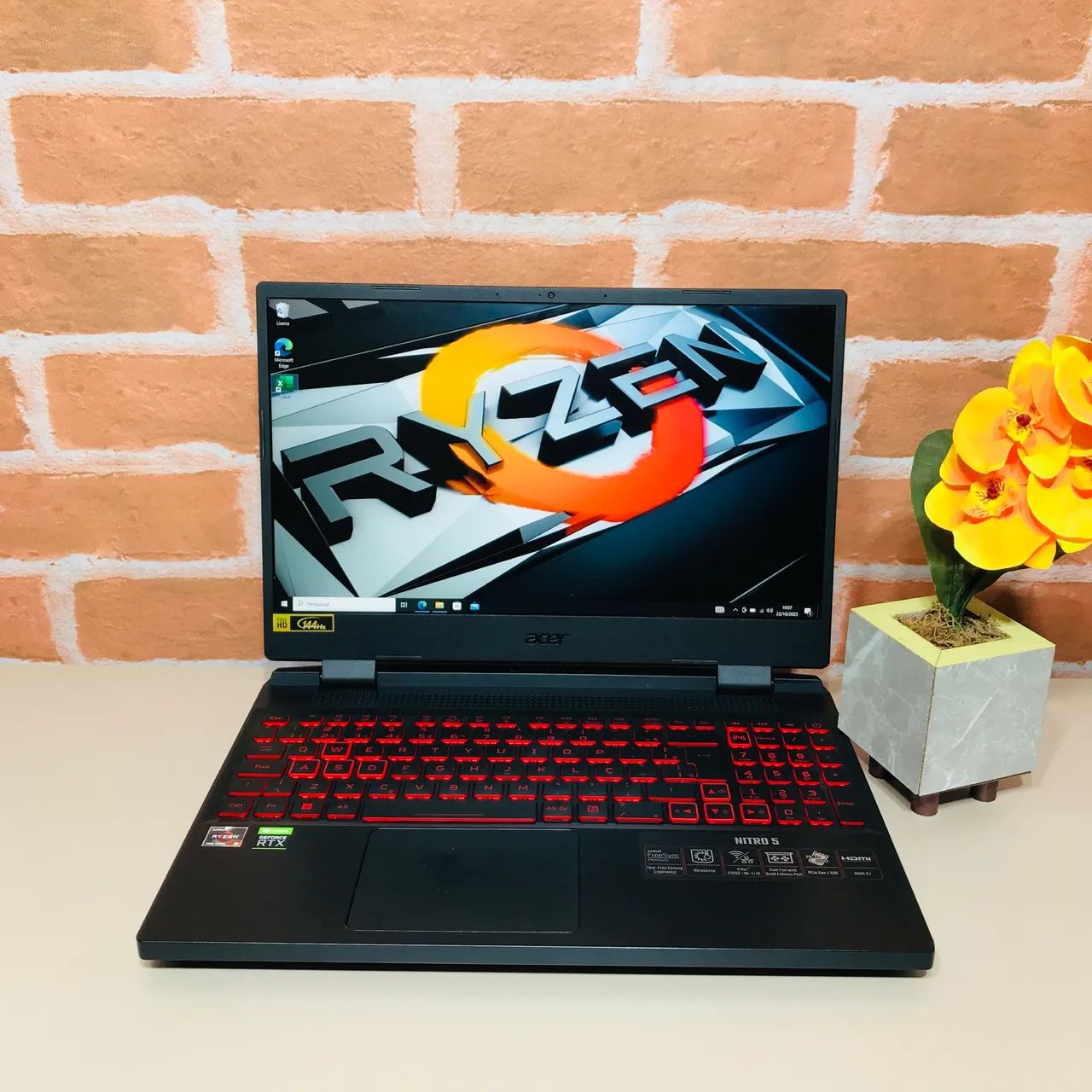 Notebook Gamer Ryzen 5 7535Hs/ RTX 3050 4GB/ Ram 16GB/ Ssd 512GB/ FullHD 144Hz - Foto 4