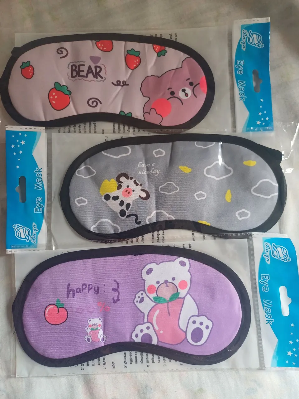 Máscaras de dormir fofinhas para um sono tranquilo