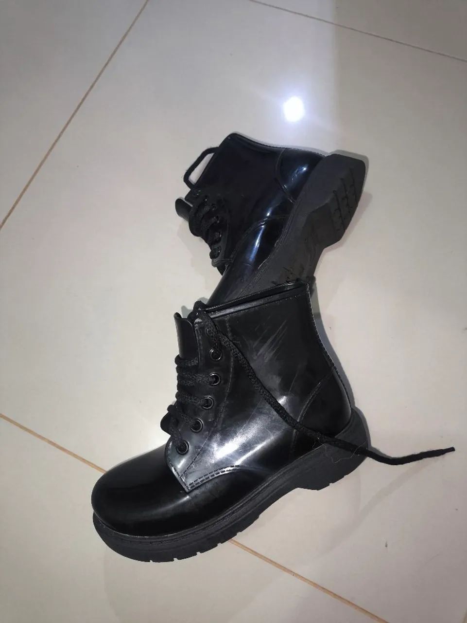Botas infantis de couro - Ivelva - Foto 3