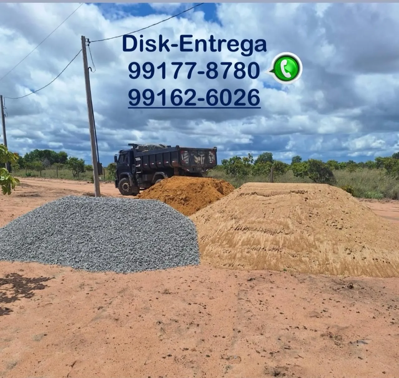 Areia e Barro para Construção