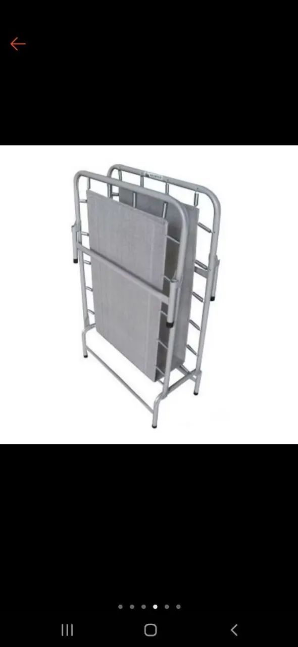 Cama Dobrável de Metal - Prática e Econômica