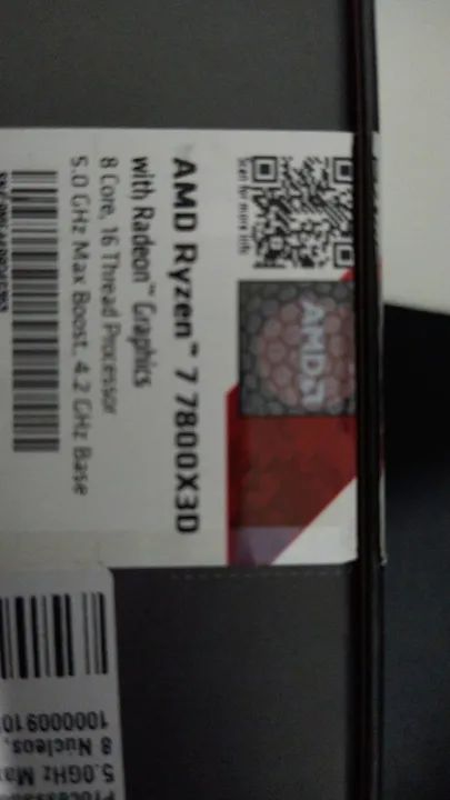 Processador Ryzen 7 7800x3d com garantia e caixa. - Foto 2