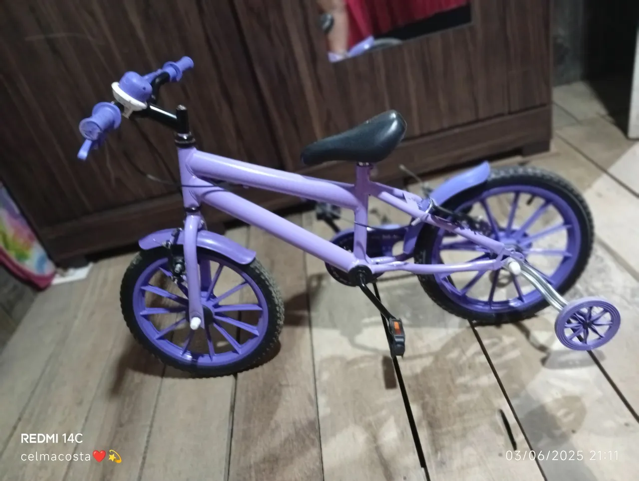 Mini Bicicleta Infantil Lilás