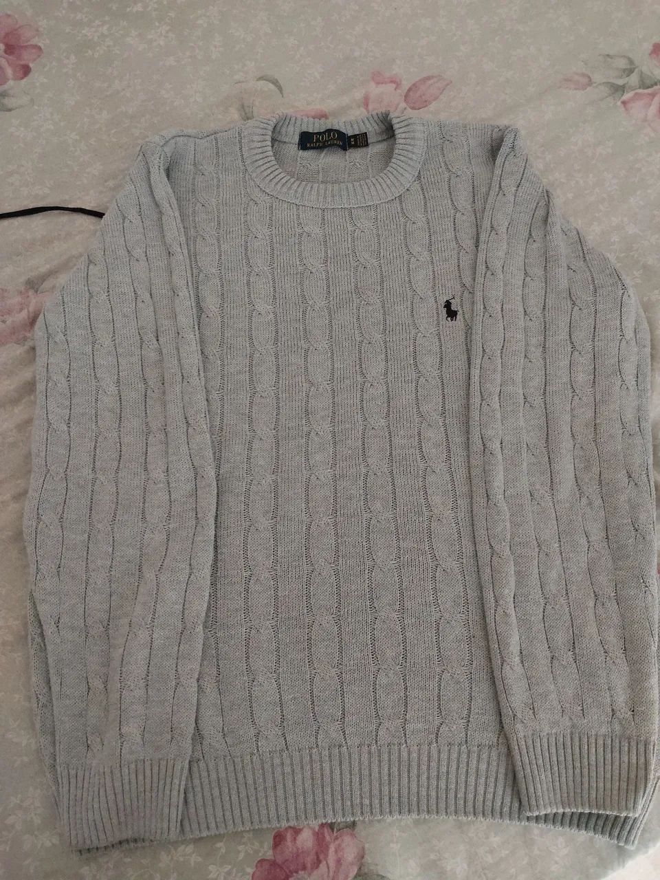 Sueter Polo ralph lauren cinza importada