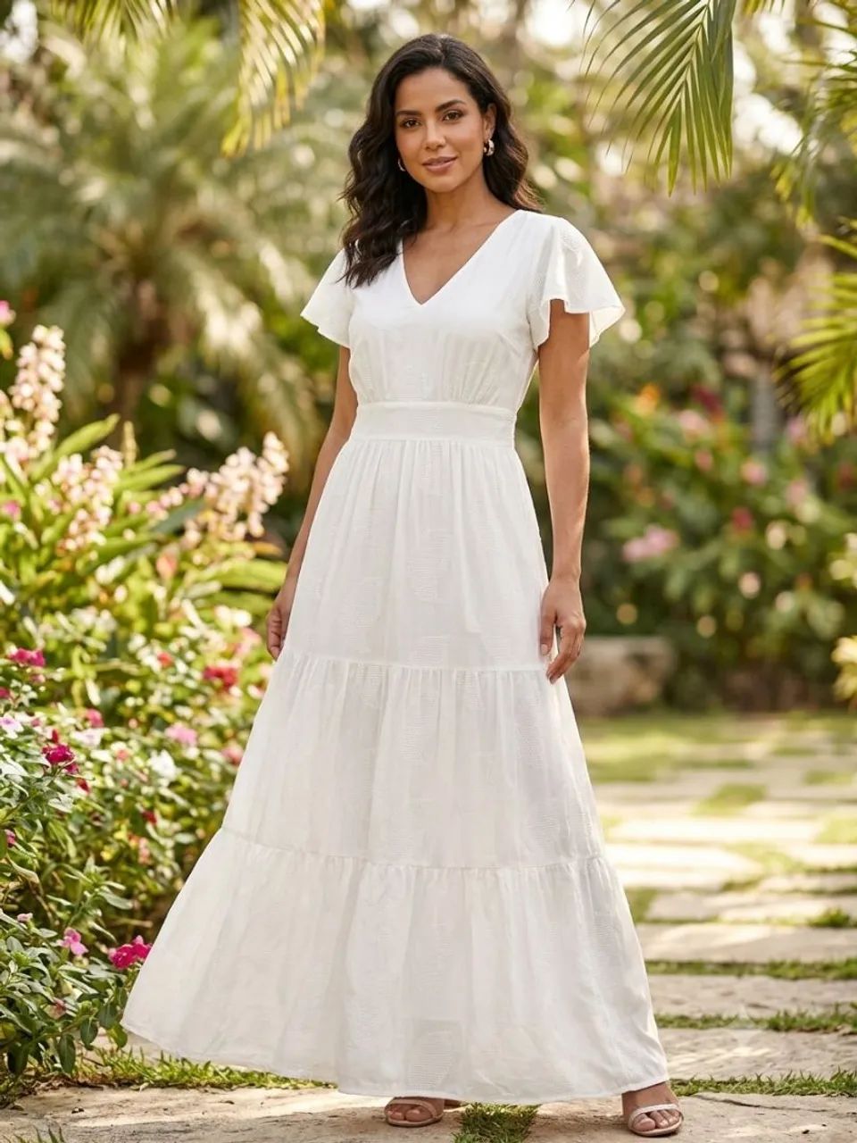 Vestido três marias branco