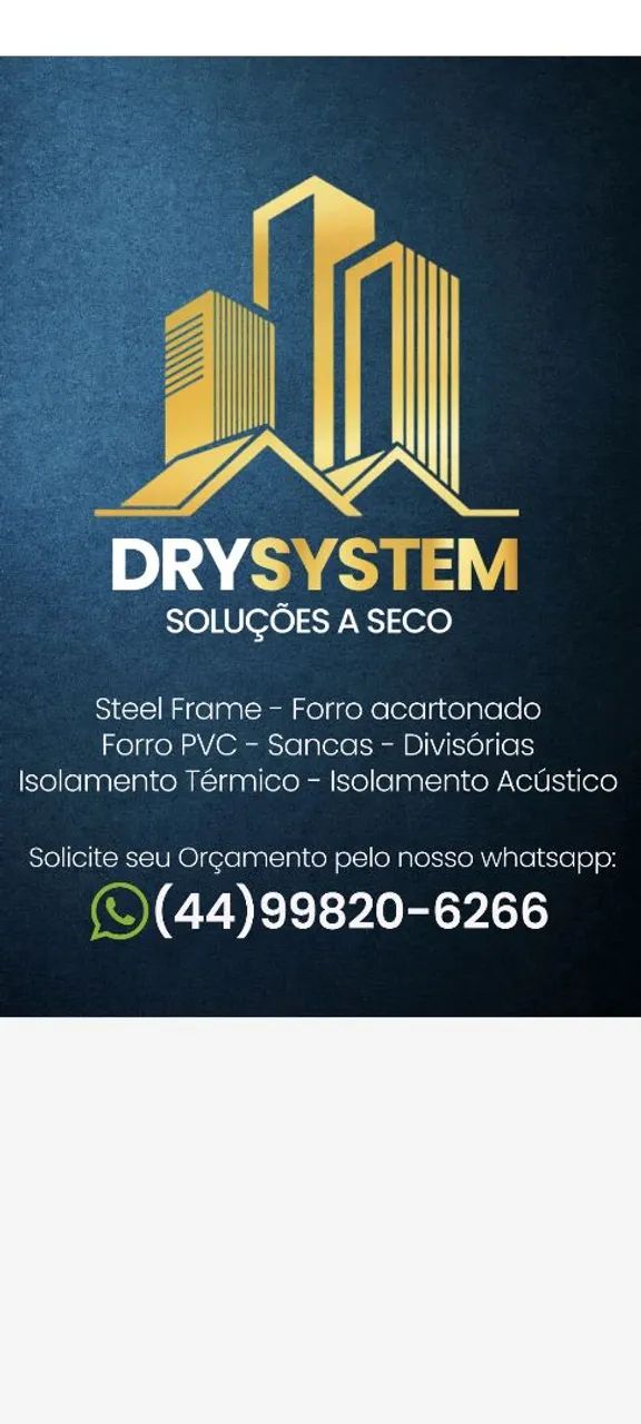 Forro e paredes em Drywall 