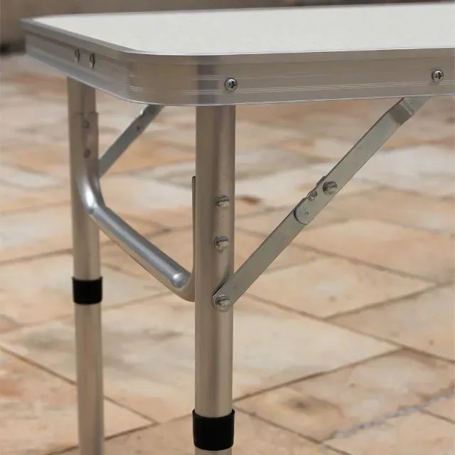 Mesa dobrável Portátil Vira Maleta Camping Praia 60x45cm - Foto 5