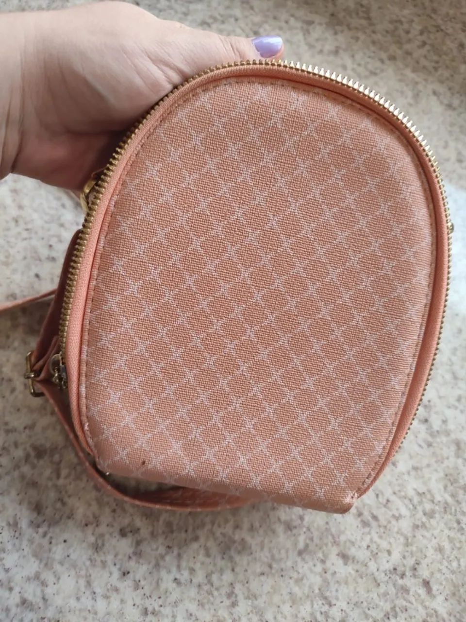 bolsa lateral 3 compartimentos - rosa - Foto 3